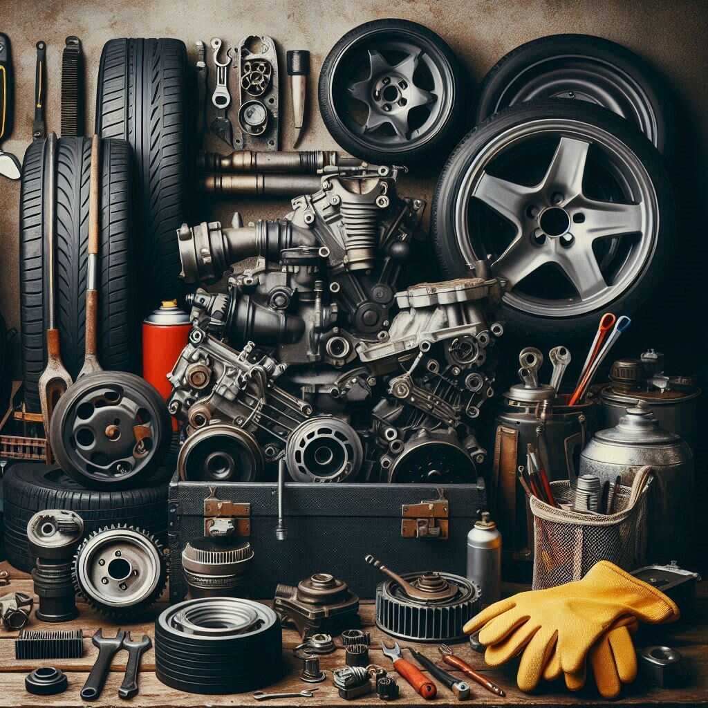 Technician performing catalytic converter replacement